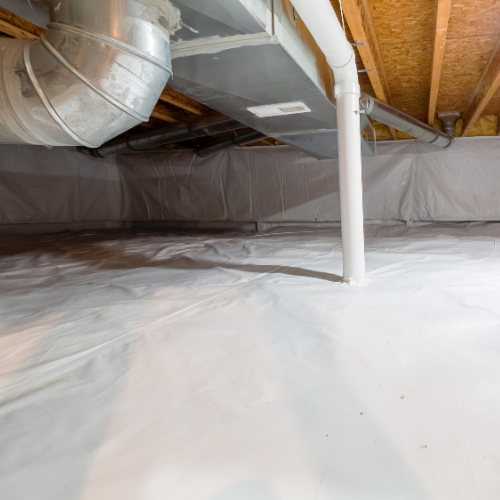 Crawl space encapsulation installation in Covington GA