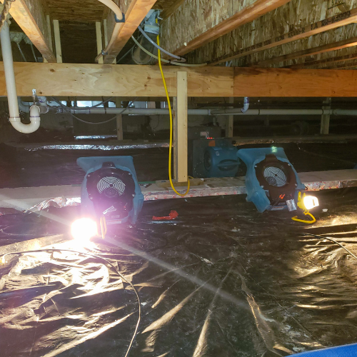 Crawl space moisture problems Loganville GA